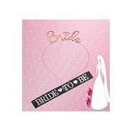 Bride To Be Metal Taç ve Siyah Kuşak Seti Bekarlığa Veda Partisi