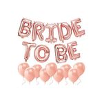 Bride To Be Rose Gold Folyo Balon Bekarlığa Veda Balon Seti