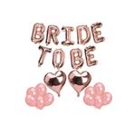 Bride To Be Rose Gold Kalpli Balonlu Folyo Balon Seti