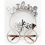 Bride To Be Yazili Tac Ve Bride To Be Yazili Gozluk Seti Gumus Renk