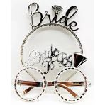 Bride Yazılı Taç Ve Bride To Be Yazılı Gözlük Seti Gümüş Renk Mirsm0010k-Smr-D344-Gumus