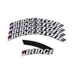 Bridgestone Beyaz Lastik Yazısı 2.5 Cm Ürün 4 Adet + Yapıştırıcı Tutkal