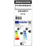 Bridgestone Brıdgestone 225/45R17 94Y Xl Ev Turanza 6 *2026* Üretim (A) (B) 70DB