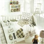Brielle Bebek Nevresim Takımı 131V1 - 100 x 150 cm - Kahverengi