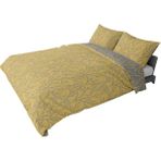 Brielle Çift Kişilik Saten Nevresim Seti Sarı - 200 x 220 cm