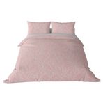 Brielle Düz Pamuk Saten Nevresim Setleri, Pembe, King Size