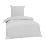 Brielle Ranforce Düz Pamuk Nevresim Setleri, Beyaz, Tek Kişilik