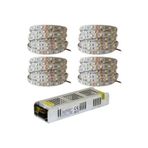 Bright 20 Metre 3 Cipli Günışığı Şerit Led(METREDE 60 LED) Ve 25 Amper Trafo