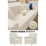 Bright Home 3.3.1.1 Koltuk Örtüsü Koltuk Kılıfı Takımı Sofa Cover - 180 x 230 cm - Krem