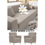 Bright Home 3.3.1.1 Koltuk Örtüsü Koltuk Kılıfı Takımı Sofa Cover - 180 x 230 cm - Vizon