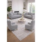 Bright Home Bohem 3 3 1 1 Lastikli Kanepe Örtüsü | Lastikli Koltuk Örtüsü | Koltuk Kılıfı Takımı - 180 x 230 cm - Gri