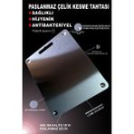 Bright Paslanmaz Çelik Kesme Tahtası ( Gömme Ayaklı - 304 )®Patentli - Antibakteriyel
