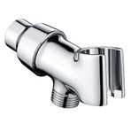 BRIGHT SHOWERS Tüm Metal Duş Başlığı Tutucu, El Duşu Başlığı için, Evrensel Duvar Kanca Braketli Ayarlanabilir Duş Kolu Montajı, Krom
