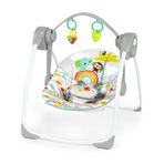 Bright Starts Cennet Taşınabilir Kompakt Otomatik Müzikli Bebek Salıncağı, Uniseks, Yenidoğan ve Üstü
