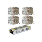 Bright Yüksek Kalite 20 mt 3 Cipli Rgb Şerit Led Ve 30 Amper Led Trafosu Ve 36 Amper Rgb Kumandası