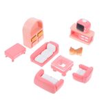 BRIGHTFUFU 1 Set Minyatür Bebek Evi Aksesuarları Mobilya Set Bebek Evi Kanepe Kitten Tv Standı Kanepe Dolabı Küçük Sehpa Model Oyuncak Çocuklar Için Kızlar Kızlar Taklit Oyun
