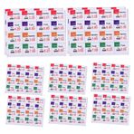 BRIGHTFUFU 10sayfalar Mini Fiyat Etiketi Seti Evi Süpermarketleri İçin Yapışkan Etiketler Oyuncak Pazar Manzarası Sebze Ve Meyve Rafları İçin Etiketleri