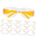 BRIGHTFUFU 24pcs Kids Lab Lab Gözlük Güvenliği Bilim Çocuklar İçin Gözlük Gözlükler Bilim Deneyleri İçin Açık Görme Laboratuvar Kullanımı