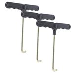 BRIGHTFUFU 3 Adet Trampolin Yay Çekme Aleti Trampolin Kurulum Aleti Için Metal Yay Kancası