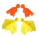 BRIGHTFUFU 4 Adet Futbol Penaltı Bayrakları Futbol Hakem Bayrakları Seti Spor Hakem Için Bayrakları Savurma Spor Fan Futbol Oyunları Aksesuar