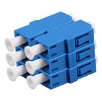 BRIGHTFUFU 6pcs Fiber Optik Lc - Lc Adaptörü Tek Mod Flanş Tipi Konektör Sunucu Rafı Ve Ağ Ve İnternet Fiber Kuplaj Için Patch Paneli Için