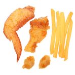 BRIGHTFUFU Gerçekçi Sahte Gıda I 9 Adet Tavuk Bacağı Ve Patates Kızartması Ve Kız Çocukları İçin Oyun Dekoru