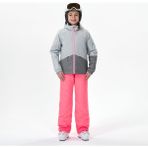 Brightliv Çocuk Kayak Montu - ve Isı Yalıtımlı - SNOW-SN10 - Gri - 8 Yaş