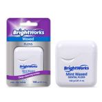 BrightWorks Diş İpi Nane Mumlu - 100 Yarda (4'lü Paket)