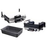 Brilex Jumbo Silex Granit Grill Büyük Boy 37cm x 24cm Yapışmaz Granit Malzeme ile Pratik Pişirme