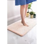 Brillahome Kaymaz Taban, Tekli Post Peluş Banyo Paspası, Kaymaz Taban 50 80 Cm 001 pembe