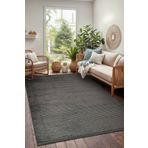 BrillaHome Leona LN0103 120x180 cm Antrasit Kaymaz Taban Şönil Dokuma Halı