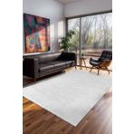 BrillaHome Leona LN0105 80x200 cm Beyaz Kaymaz Taban Şönil Dokuma Halı