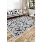 BrillaHome Sierra SRA-0101 120x180 cm Gri Kaymaz Şönil Taban Halı