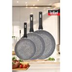 Brillant 3lü Granit 20CM 24CM 28CM Tava Seti Gri