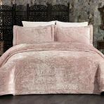 Brıllant 43189 Elına Yatak Ortusu Takımı - Kadıfe Kumas 3 Parca