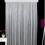 Brillant İnce Çizgili Etek Kurşunlu 1/2.5 Pile Ekru 260x250 cm Tül Perde