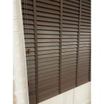 Brillant Koyu Kahverengi %100 Orijinal Ahşap Jaluzi Perde 50 mm Ofis Modern ve Tüm Mekanlar Için - 70 x 250 cm