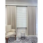 Brillant Krem Rengi %100 Orijinal Ahşap Jaluzi Perde 50 Mm Ofis Modern Ve Tüm Mekanlar Için - 140 x 210 cm