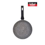 Brillant Lüks Granit Gri 24 cm Yanmaz Yapışmaz Tava