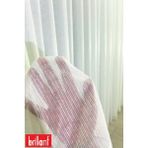 Brillant Parlak Çizgili 1/2,5 Normal Pileli Ütü İstemez Kırışmaz Düz Çizgili Tül Perde - Ekru - 310 x 200 cm