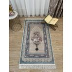 Brillant Seccade Yumuşak Kadife Dokusu Kaydırmaz Deri Taban - Yeşil - 75 x 125 cm