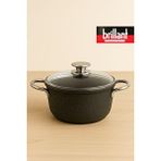 Brillant Srone Bio Granit Tencere Derin 20 Cm Antrasit Antrasit
