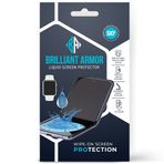 BRILLIANT ARMOR Sıvı Cam Ekran Koruyucu - Çizilmeye ve Kırılmaya Dayanıklı Nano Koruma Tüm Telefonlar Tabletler Akıllı Saatler için - Evrensel