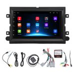 Brilluxa Araba Stereo Android 12 Dokunmatik Ekran Multimedya Oyuncu GPS Navigasyon Kablosuz Bluetooth 7in Araba Stereo Değiştirme (1+16+Carplay)