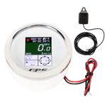 Brilluxa GPS hız göstergesi, dijital hız göstergesi, 85mm TFT ekranı, yat RV motosiklet için evrensel hızölçer, 9-32V ekran (White Dial)