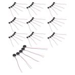 Brilluxa Titreşimli Motorlar, 50pcs 12mm × 3.4mm 3V Mini DC Hassas Ekipman için Motor, Mikro Titreşim Motoru, Düz DC Titreşim Motoru