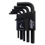 Brio 9 Parça Kısa 1,5-10 mm Allen Anahtar Seti
