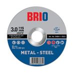 Brio Kesme Taşı 115X3 Metal 10 adet