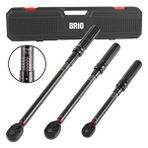 Brio Tork Anahtari 3 Ad 1/4" 5-25 Nm, 3/8" 10-60 Nm, 1/2" 20-200 Siyah