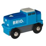 BRIO World - 3 Yaş ve Üzeri Çocuklar İçin Kargo Akülü Tren Motoru
